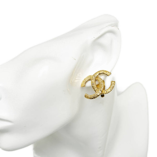 シャネル ココマーク CC イヤリング ゴールド メッキ レディース CHANEL 【中古】