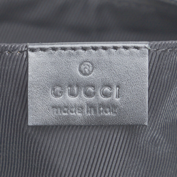 グッチ GGキャンバス ワンショルダーバッグ ハンドバッグ 001998 ブラウン ブラック キャンバス レザー レディース GUCCI 【中古】