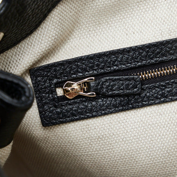 グッチ ソーホー タッセル ハンドバッグ ショルダーバッグ 2WAY 536194 ブラック レザー レディース GUCCI 【中古】