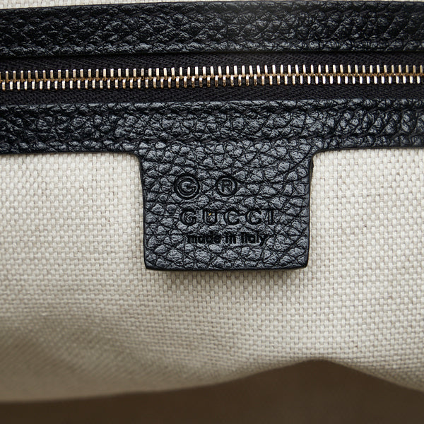 グッチ ソーホー タッセル ハンドバッグ ショルダーバッグ 2WAY 536194 ブラック レザー レディース GUCCI 【中古】