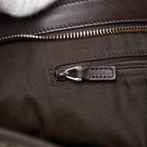 グッチ GGスプリーム トートバッグ ショルダーバッグ 2WAY 388929 ベージュ ブラウン PVC レザー レディース GUCCI 【中古】