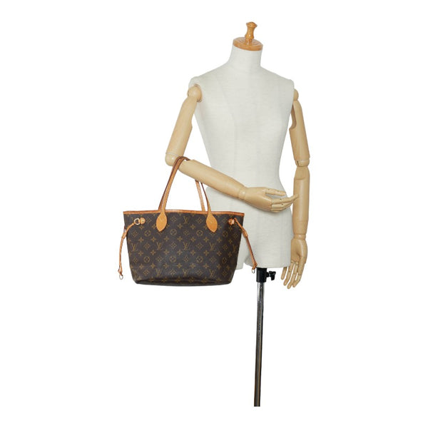 ルイ ヴィトン モノグラム ネヴァーフルPM ハンドバッグ トートバッグ M40155 ブラウン PVC レザー レディース LOUIS VUITTON 【中古】