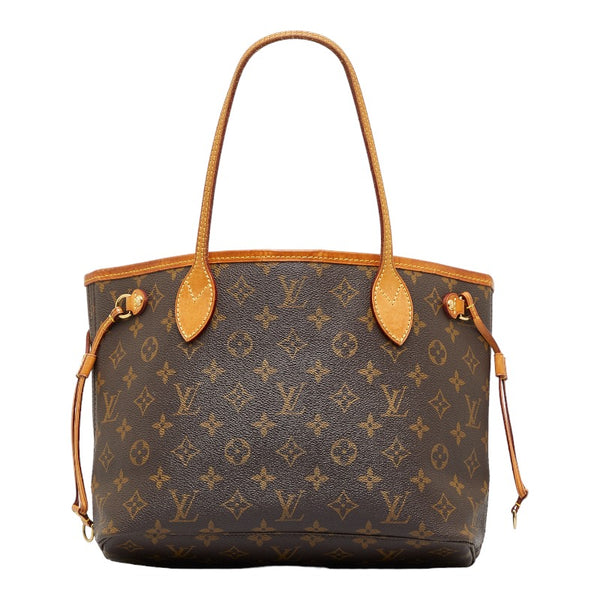 ルイ ヴィトン モノグラム ネヴァーフルPM ハンドバッグ トートバッグ M40155 ブラウン PVC レザー レディース LOUIS VUITTON 【中古】
