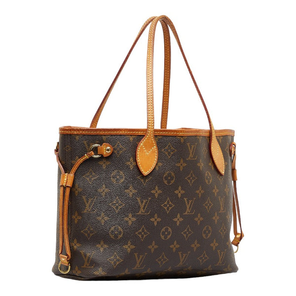 ルイ ヴィトン モノグラム ネヴァーフルPM ハンドバッグ トートバッグ M40155 ブラウン PVC レザー レディース LOUIS VUITTON 【中古】