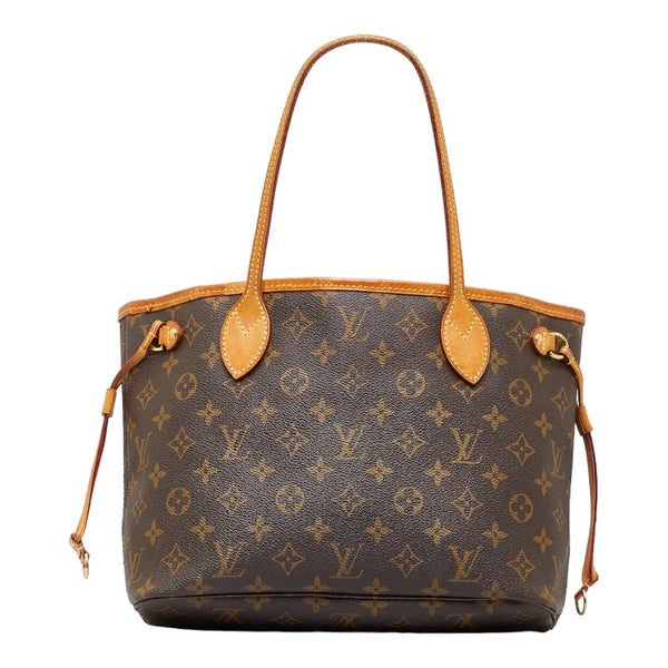 ルイ ヴィトン モノグラム ネヴァーフルPM ハンドバッグ トートバッグ M40155 ブラウン PVC レザー レディース LOUIS VUITTON 【中古】