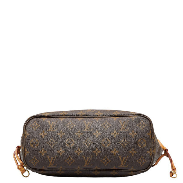 ルイ ヴィトン モノグラム ネヴァーフルPM ハンドバッグ トートバッグ M40155 ブラウン PVC レザー レディース LOUIS VUITTON 【中古】