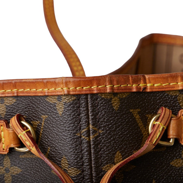 ルイ ヴィトン モノグラム ネヴァーフルPM ハンドバッグ トートバッグ M40155 ブラウン PVC レザー レディース LOUIS VUITTON 【中古】