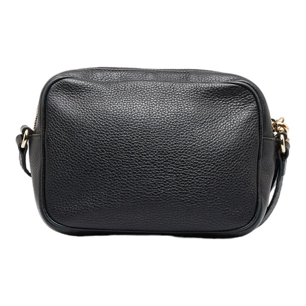 グッチ ソーホー インターロッキングG スモールディスコバッグ タッセル 斜め掛け ショルダーバッグ 308364 ブラック レザー レディース GUCCI 【中古】