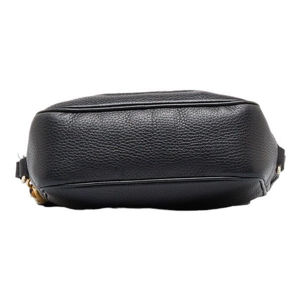 グッチ ソーホー インターロッキングG スモールディスコバッグ タッセル 斜め掛け ショルダーバッグ 308364 ブラック レザー レディース GUCCI 【中古】