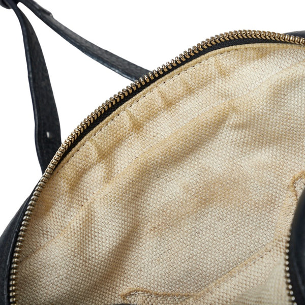 グッチ ソーホー インターロッキングG スモールディスコバッグ タッセル 斜め掛け ショルダーバッグ 308364 ブラック レザー レディース GUCCI 【中古】