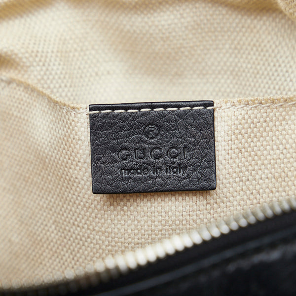 グッチ ソーホー インターロッキングG スモールディスコバッグ タッセル 斜め掛け ショルダーバッグ 308364 ブラック レザー レディース GUCCI 【中古】