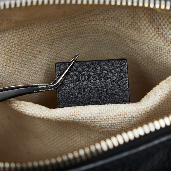 グッチ ソーホー インターロッキングG スモールディスコバッグ タッセル 斜め掛け ショルダーバッグ 308364 ブラック レザー レディース GUCCI 【中古】