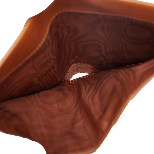 シャネル ココマーク ココロック ゴールド金具 三つ折り財布 ブラウン レザー レディース CHANEL 【中古】