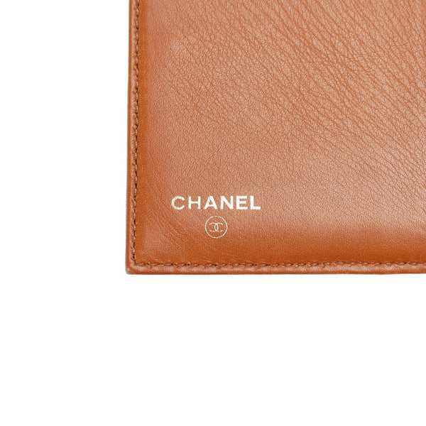 シャネル ココマーク ココロック ゴールド金具 三つ折り財布 ブラウン レザー レディース CHANEL 【中古】