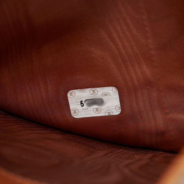 シャネル ココマーク ココロック ゴールド金具 三つ折り財布 ブラウン レザー レディース CHANEL 【中古】