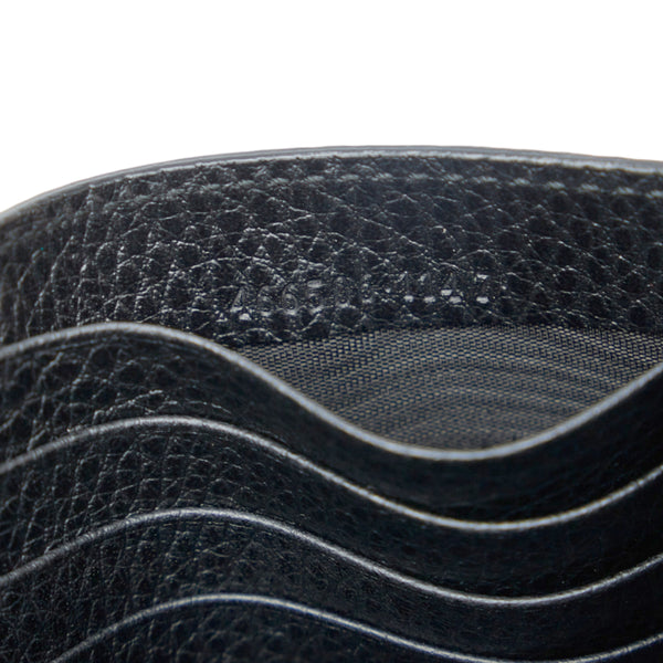 グッチ インターロッキングG チェーンウォレット 長財布 2WAY 466506 ブラック レザー レディース GUCCI 【中古】