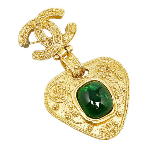 シャネル ココマーク ココスイング グリポア ブローチ ゴールド メッキ レディース CHANEL 【中古】