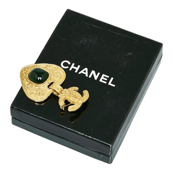 シャネル ココマーク ココスイング グリポア ブローチ ゴールド メッキ レディース CHANEL 【中古】