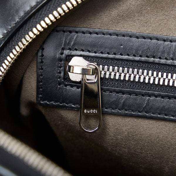 グッチ グッチシマ ビジネスバッグ ハンドバッグ ショルダーバッグ 2WAY 435322 ブラック レザー メンズ GUCCI 【中古】