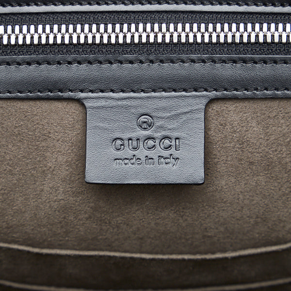 グッチ グッチシマ ビジネスバッグ ハンドバッグ ショルダーバッグ 2WAY 435322 ブラック レザー メンズ GUCCI 【中古】