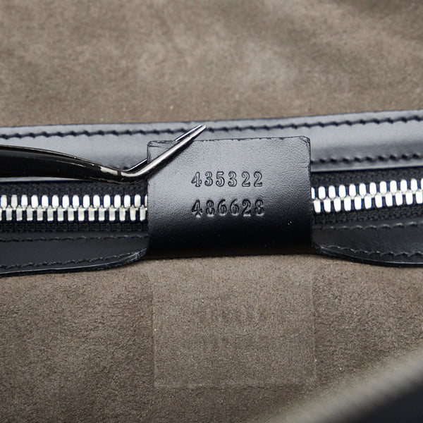 グッチ グッチシマ ビジネスバッグ ハンドバッグ ショルダーバッグ 2WAY 435322 ブラック レザー メンズ GUCCI 【中古】