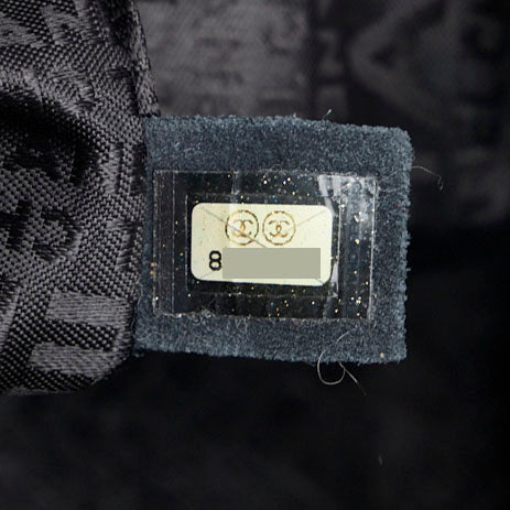 シャネル チョコバー ココマーク ハンドバッグ ミニボストンバッグ ブラック キャビアスキン レディース CHANEL 【中古】