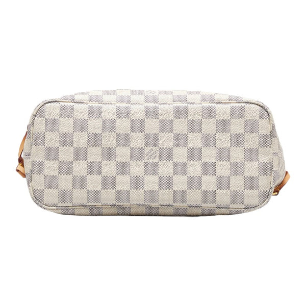 ルイ ヴィトン ダミエ アズール ネヴァーフルPM ショルダーバッグ トートバッグ N41362 ホワイト PVC レザー レディース LOUIS VUITTON 【中古】