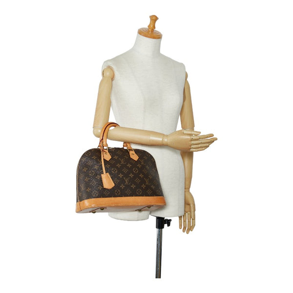 ルイ ヴィトン モノグラム アルマ ハンドバッグ M51130 ブラウン PVC レザー レディース LOUIS VUITTON 【中古】