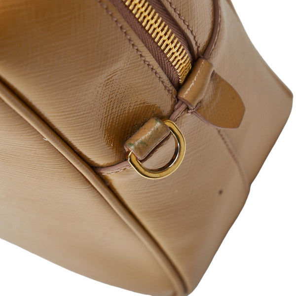 プラダ サフィアーノ ヴェルニーチェ ハンドバッグ ショルダーバッグ 2WAY BL0864 ブラウン パテントレザー レディース PRADA 【中古】