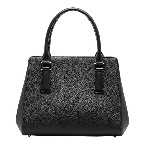 バーバリー ノバチェック ハンドバッグ ブラック レザー レディース BURBERRY 【中古】
