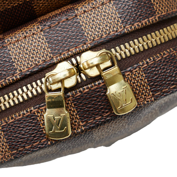 ルイ ヴィトン ダミエ ジェロニモス ショルダーバッグ ボディバッグ N51994 ブラウン PVC レザー メンズ LOUIS VUITTON 【中古】
