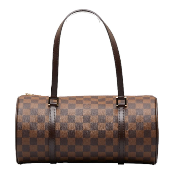 ルイ ヴィトン ダミエ パピヨン30 ハンドバッグ N41210 エベヌ ブラウン PVC レザー レディース LOUIS VUITTON 【中古】