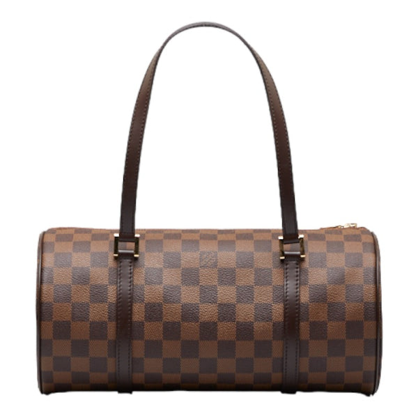 ルイ ヴィトン ダミエ パピヨン30 ハンドバッグ N41210 エベヌ ブラウン PVC レザー レディース LOUIS VUITTON 【中古】