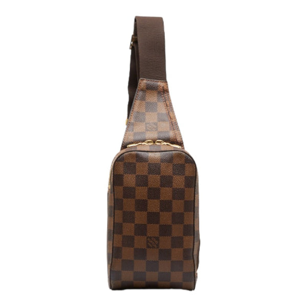 ルイ ヴィトン ダミエ ジェロニモス ショルダーバッグ ボディバッグ N51994 ブラウン PVC レザー メンズ LOUIS VUITTON 【中古】