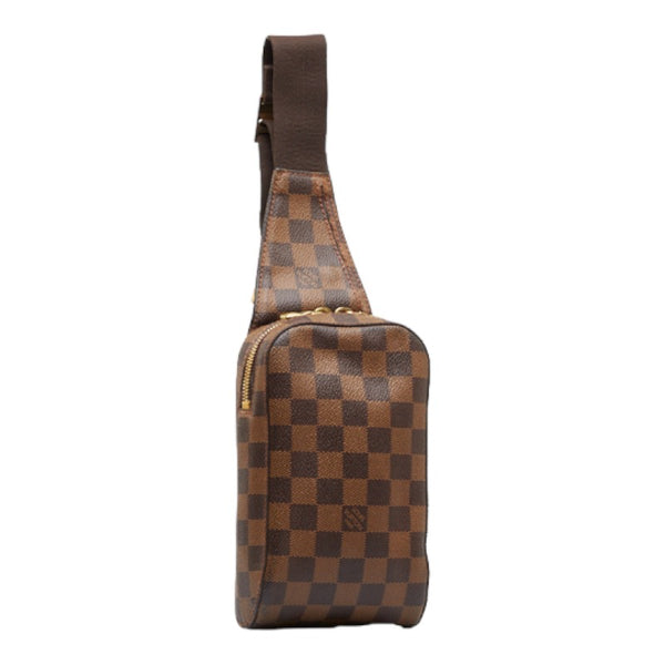 ルイ ヴィトン ダミエ ジェロニモス ショルダーバッグ ボディバッグ N51994 ブラウン PVC レザー メンズ LOUIS VUITTON 【中古】