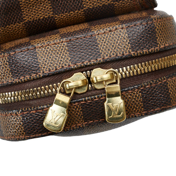 ルイ ヴィトン ダミエ ジェロニモス ショルダーバッグ ボディバッグ N51994 ブラウン PVC レザー メンズ LOUIS VUITTON 【中古】