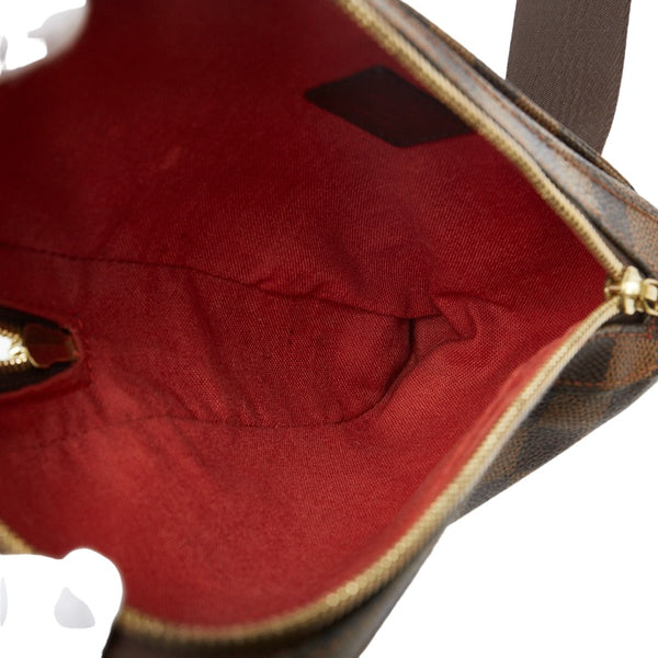 ルイ ヴィトン ダミエ ジェロニモス ショルダーバッグ ボディバッグ N51994 ブラウン PVC レザー メンズ LOUIS VUITTON 【中古】