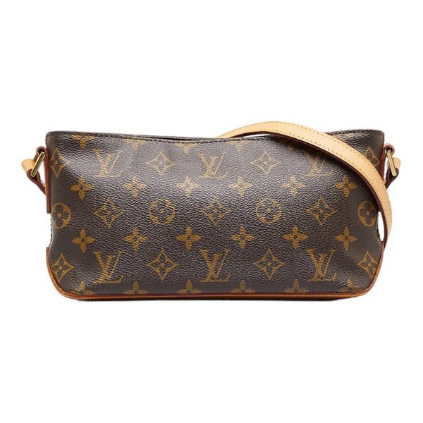 ルイ ヴィトン モノグラム トロター 斜め掛け ショルダーバッグ  M51240 ブラウン PVC レザー レディース LOUIS VUITTON 【中古】