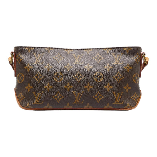 ルイ ヴィトン モノグラム トロター 斜め掛け ショルダーバッグ  M51240 ブラウン PVC レザー レディース LOUIS VUITTON 【中古】