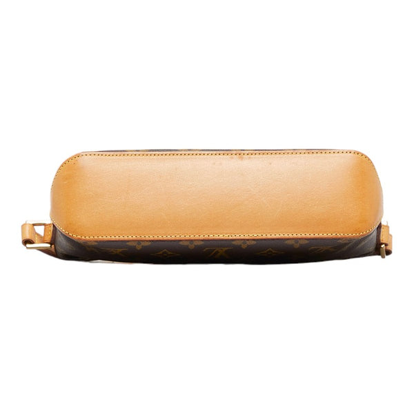 ルイ ヴィトン モノグラム トロター 斜め掛け ショルダーバッグ  M51240 ブラウン PVC レザー レディース LOUIS VUITTON 【中古】