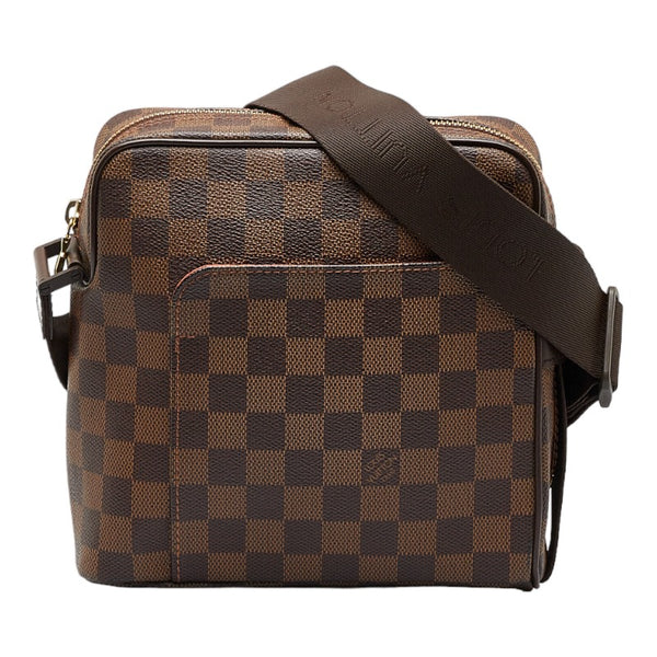 ルイ ヴィトン ダミエ オラフPM 斜め掛け ショルダーバッグ N41442 ブラウン PVC レザー レディース LOUIS VUITTON 【中古】