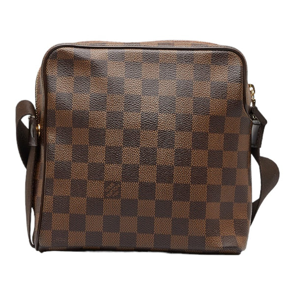 ルイ ヴィトン ダミエ オラフPM 斜め掛け ショルダーバッグ N41442 ブラウン PVC レザー レディース LOUIS VUITTON 【中古】