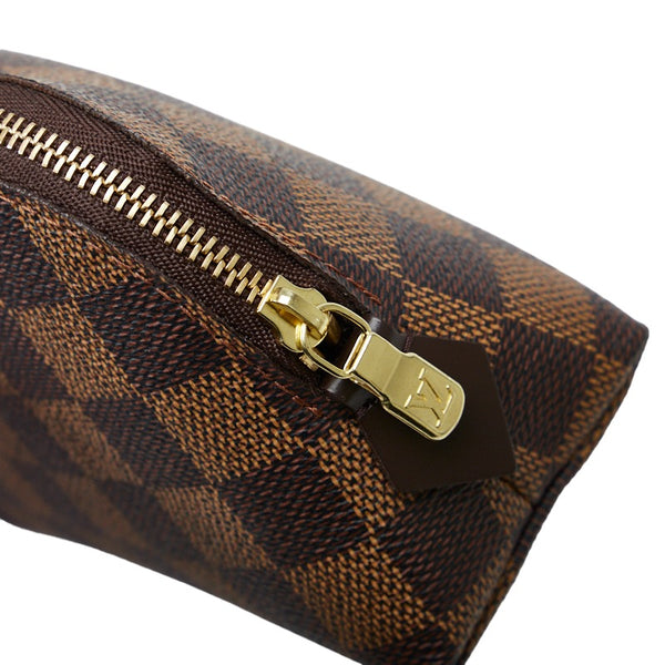 ルイ ヴィトン ダミエ ポシェット コスメティック PM ポーチ N47516 ブラウン PVC レザー レディース LOUIS VUITTON 【中古】