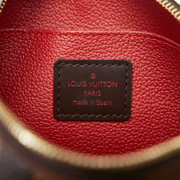 ルイ ヴィトン ダミエ ポシェット コスメティック PM ポーチ N47516 ブラウン PVC レザー レディース LOUIS VUITTON 【中古】