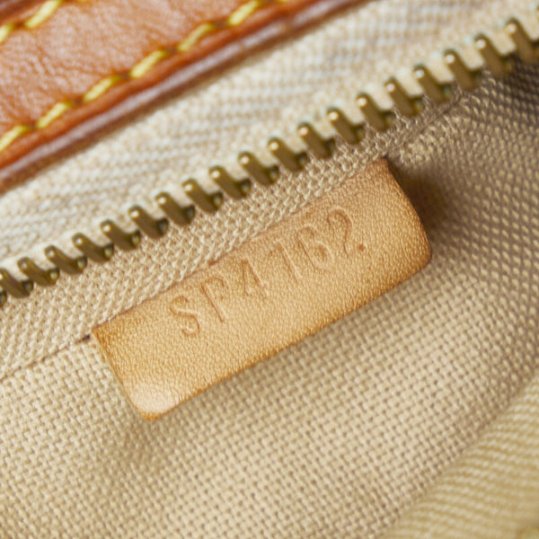 ルイ ヴィトン ダミエ アズール シラク―サPM 斜め掛け ショルダーバッグ  N41113 ホワイト PVC レザー レディース LOUIS VUITTON 【中古】