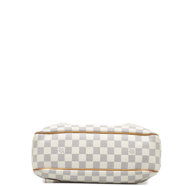 ルイ ヴィトン ダミエ アズール シラク―サPM 斜め掛け ショルダーバッグ  N41113 ホワイト PVC レザー レディース LOUIS VUITTON 【中古】