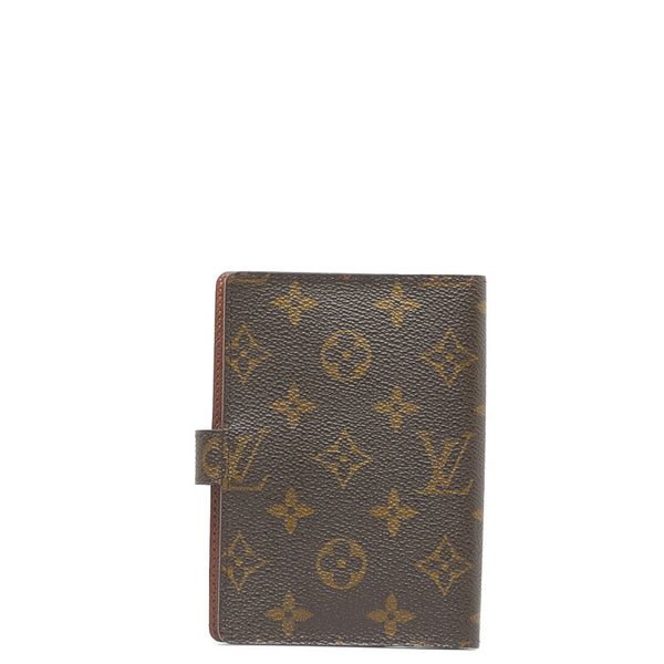 ルイ ヴィトン モノグラム アジェンダPM 手帳カバー R20005 ブラウン PVC レディース LOUIS VUITTON 【中古】