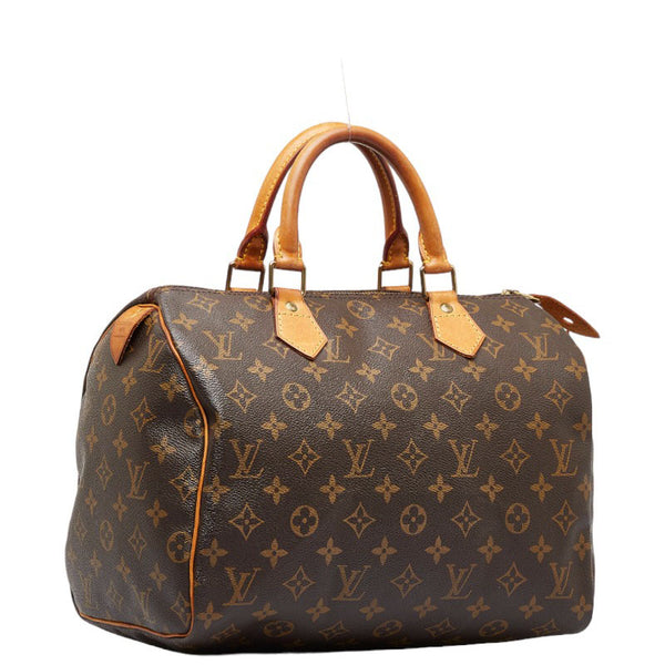 ルイ ヴィトン モノグラム スピーディ30 ハンドバッグ ミニボストンバッグ M41526 ブラウン PVC レザー レディース LOUIS VUITTON 【中古】