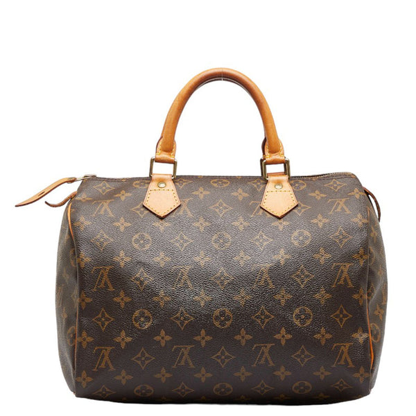 ルイ ヴィトン モノグラム スピーディ30 ハンドバッグ ミニボストンバッグ M41526 ブラウン PVC レザー レディース LOUIS VUITTON 【中古】