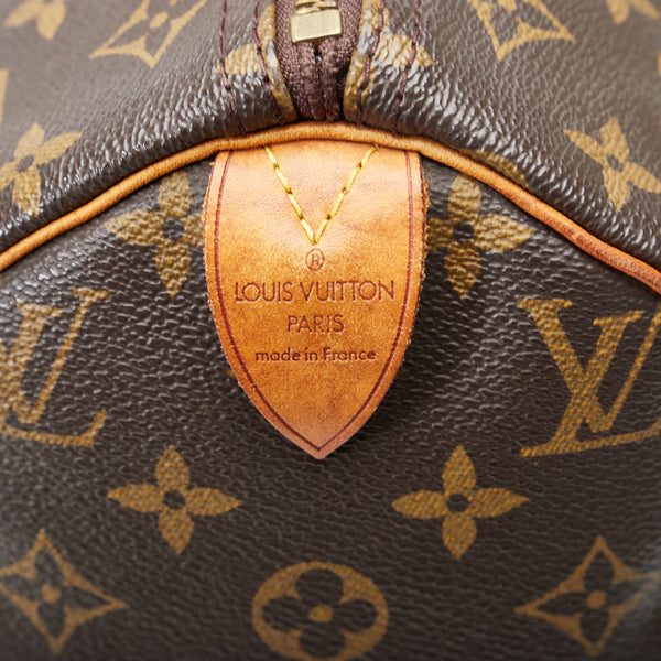 ルイ ヴィトン モノグラム スピーディ30 ハンドバッグ ミニボストンバッグ M41526 ブラウン PVC レザー レディース LOUIS VUITTON 【中古】